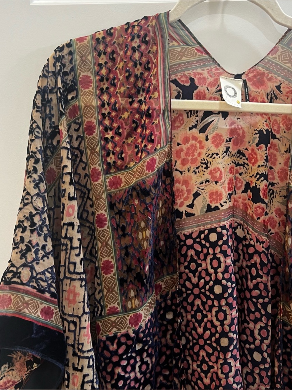 Anthropologie Frida Burnout Velvet Kimono - Picture 6 of 9
